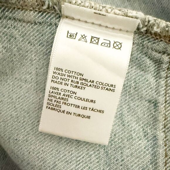 BDG x URBAN OUTFITTERS | A-Line Utility Denim Skirt Light Wash | Size Large - Picture 6 of 7